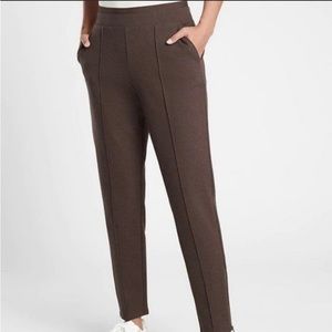 Athleta Venice Heathered Pintuck Pant Size Large in Brown